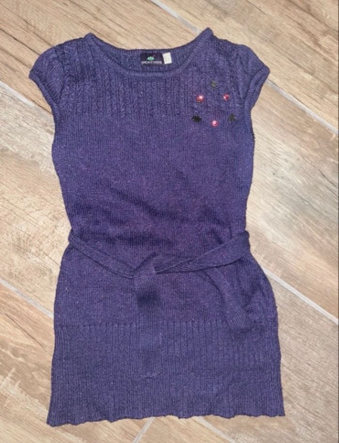 Robe Catimini 4 ans - Grise et Rose à Carreaux - Style Chic / Boule - photo numéro 1