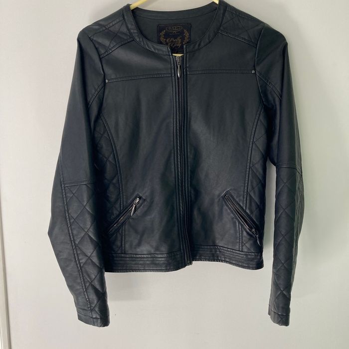 Veste simili cuir fille