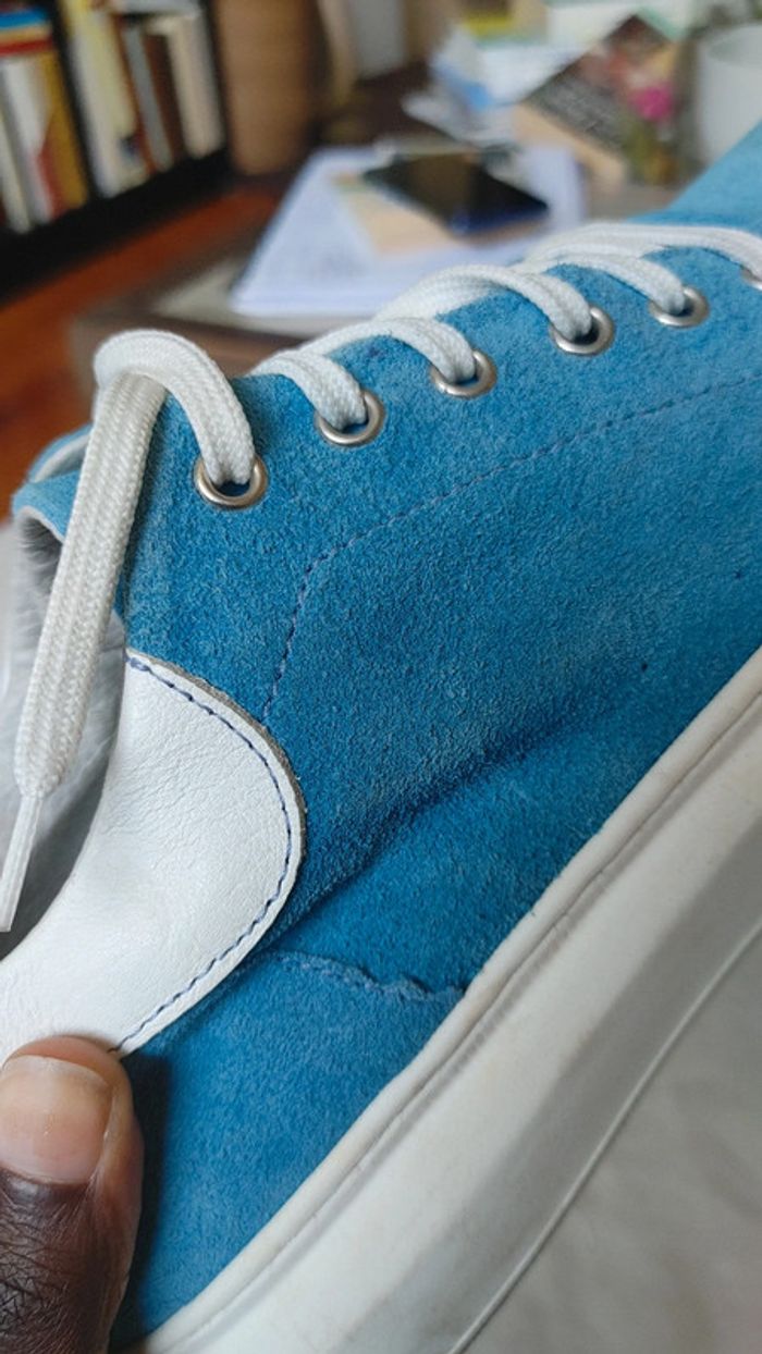 Sneakers en cuir et daim intérieur extérieur - photo numéro 11