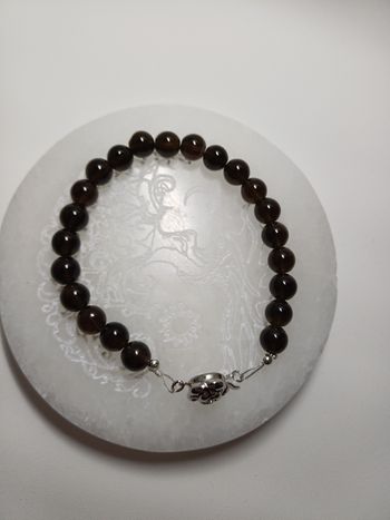 Bracelet quartz fumé