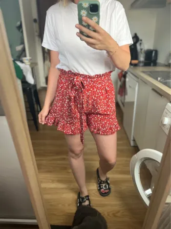 Short fluide taille haute