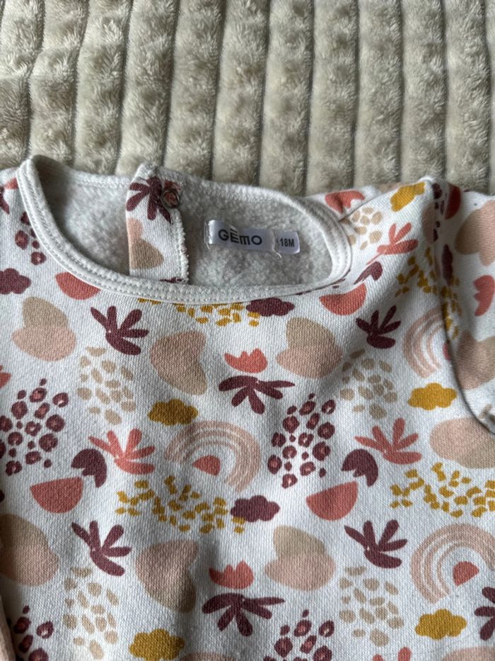 Pyjama gemo 18 mois filles dans les tons rose violet - photo numéro 2