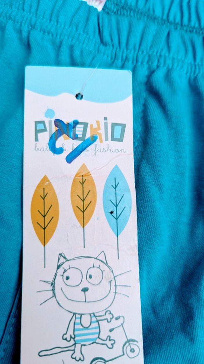 Short turquoise Pinokio 18 mois - photo numéro 2