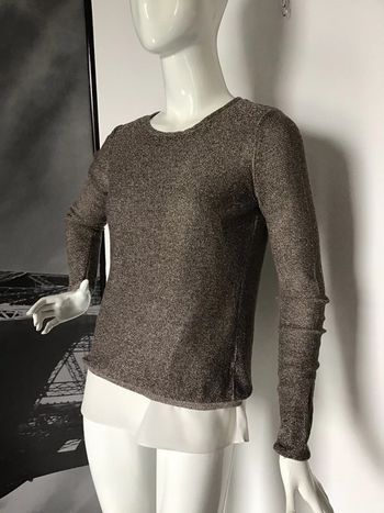 Pull pailleté avec top intégré