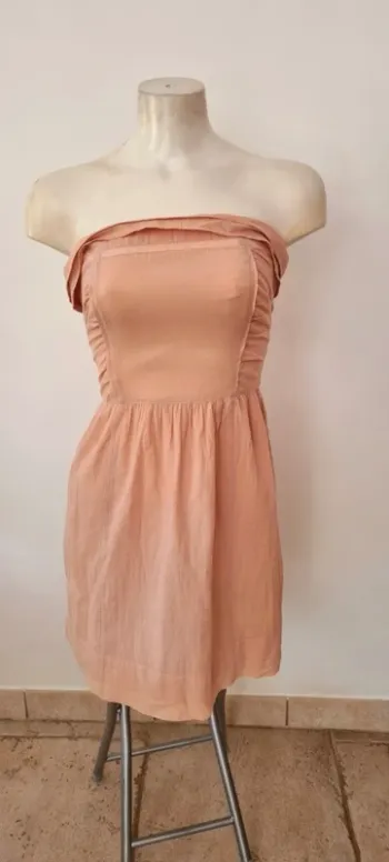 Robe rose nude bustier comptoir des cotonniers 34
