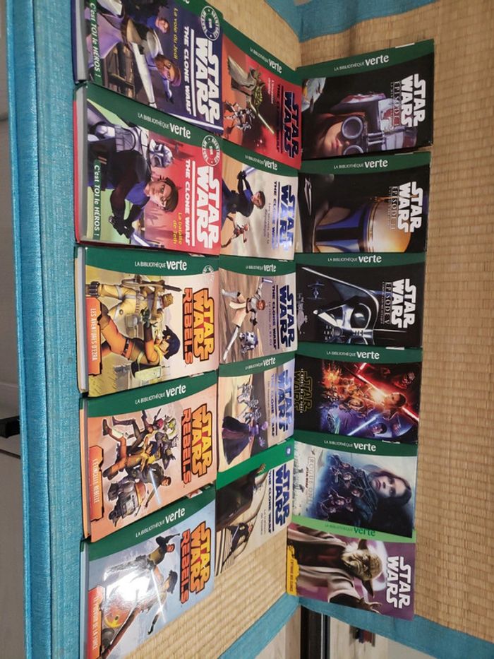 Lot de 15 livres star wars de la bibliothèque verte - photo numéro 2