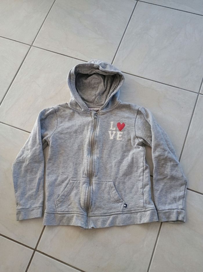 Gilet sweat à capuche fille 10 ans Lili marelle
