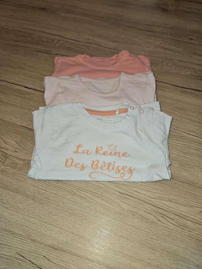 Lot t shirt ML 18 mois