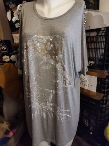 #kytietailleuniquefemme. Tee-shirt long taille unique