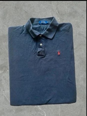 Polo  Ralph  Lauren Bleu Marine  Logo Brodé  100 % Coton  Taille XL