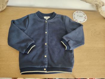 Veste chaude bleu marine fille 4 ans Cyrillus