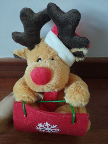 Peluche renne de noel