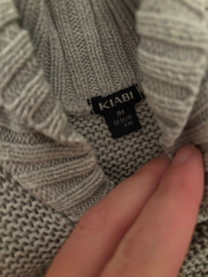 Pull/ gilet gris - photo numéro 3