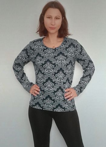Pull fin motif baroque taille M/L