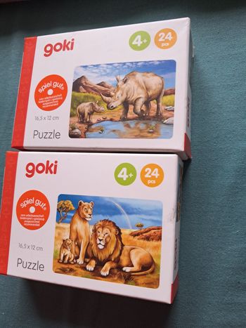 2 boîtes petits puzzles