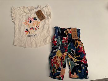 T-shirt et pantalon été fleuri