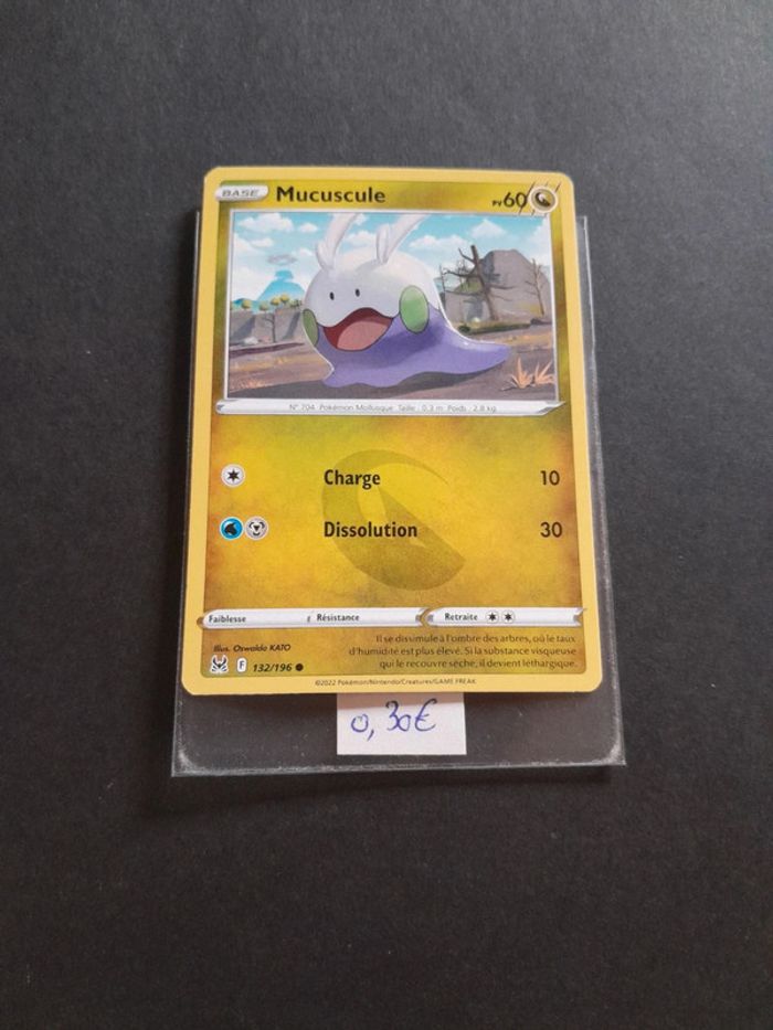 Carte Pokémon Mucuscule 132/196