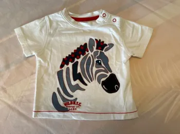 Teeshirt imprimé zèbre La Compagnie des Petits - 6 mois