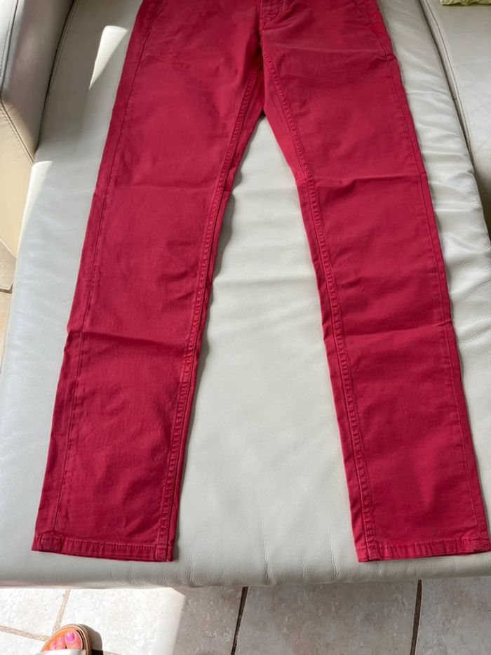 Pantalon homme Serge blanco été taille 38. 29 rouge clair à rose foncé - photo numéro 6