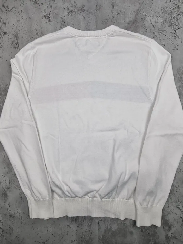 Pull col V Tommy Hilfiger blanc, XS Hommes - photo numéro 4