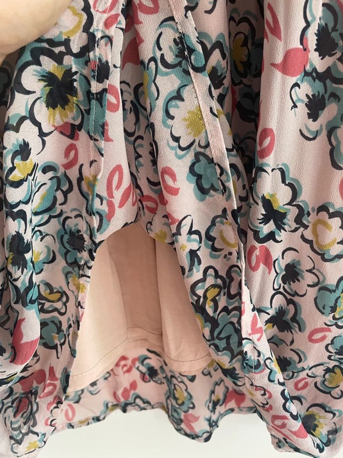 Robe fleurie rose Caroll taille 36 - photo numéro 6