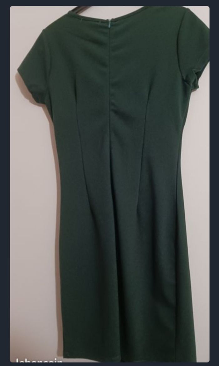 Robe, ajusté, vert foncé - photo numéro 2