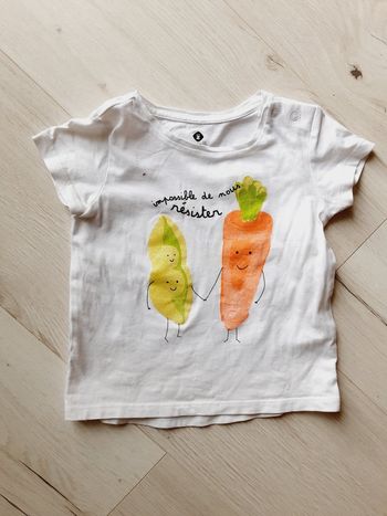 Vêtement bébé fille tee-shirt manches courtes Grain de blé 2 ans 24 mois