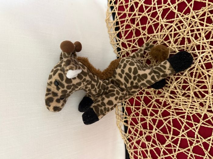 Peluche girafe PLEIN NORD marron beige - photo numéro 4