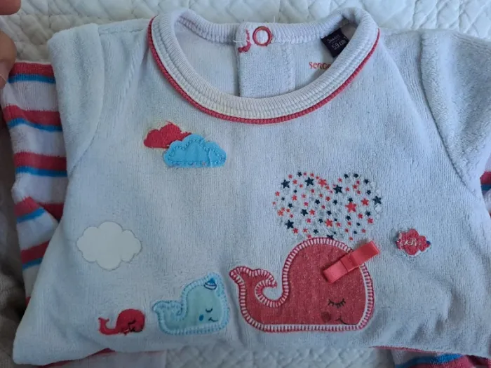 Lot 6 pyjama velours - 3 mois - photo numéro 4