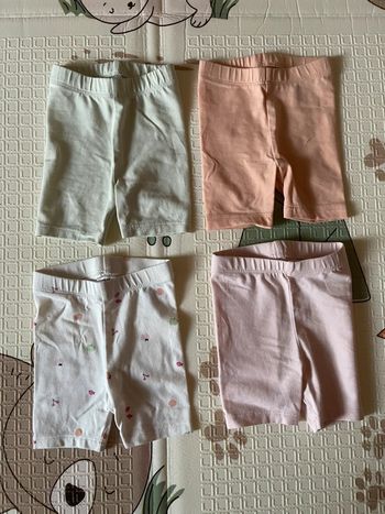 Lot de 4 shorts-cycliste H&M taille 3 mois neuf sans étiquette