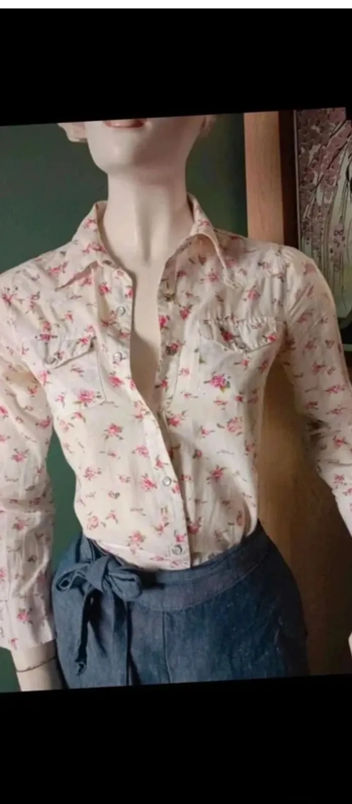 Chemise fleurie XS - photo numéro 3