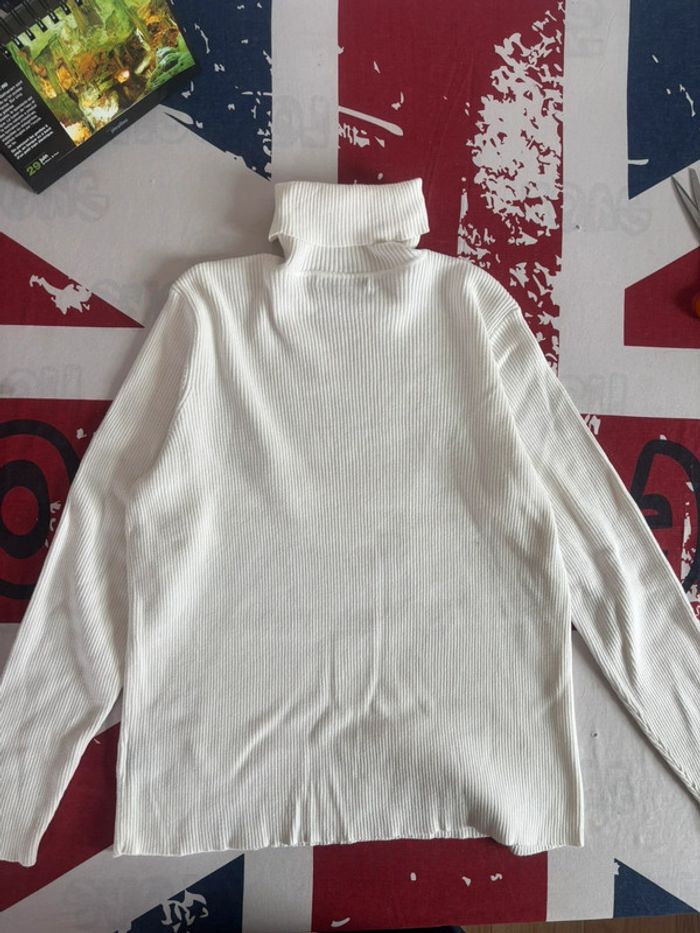 Sweat col roulé Ralph Lauren blanc taille S - photo numéro 9