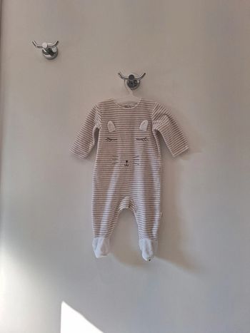 Pyjama 1 pièce bébé garçon ptit bisous 3 mois