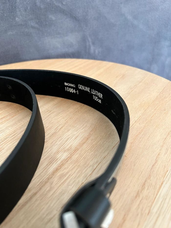 Ceinture véritable cuir neuve avec étiquette 105cm - photo numéro 4