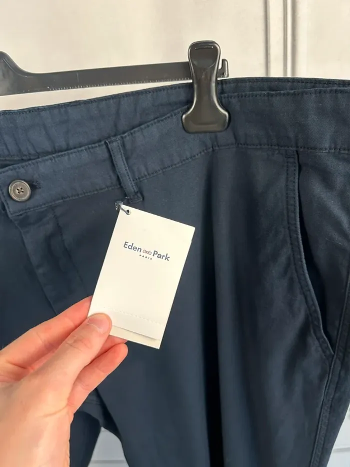Pantalon chino Eden Park Marine T.50 Neuf - photo numéro 2