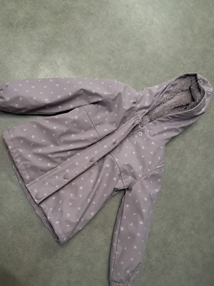 manteau parka coupe vent imperméable fille 3 ans