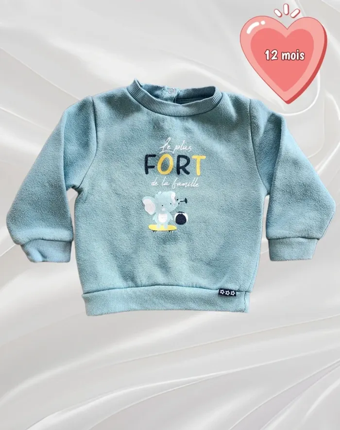 Sweat garçon 12 mois