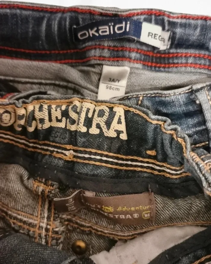 Lot de 2 jeans okaidi orchestra 3 ans - photo numéro 3