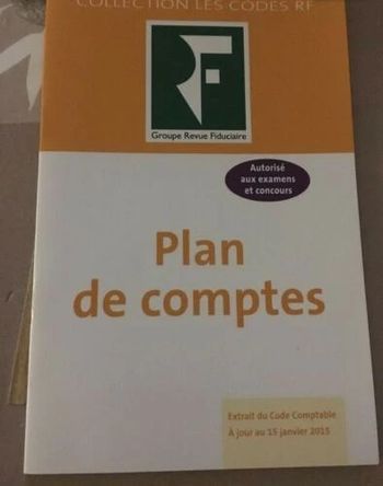 Plan des comptes extrait du code comptable - Plan comptable