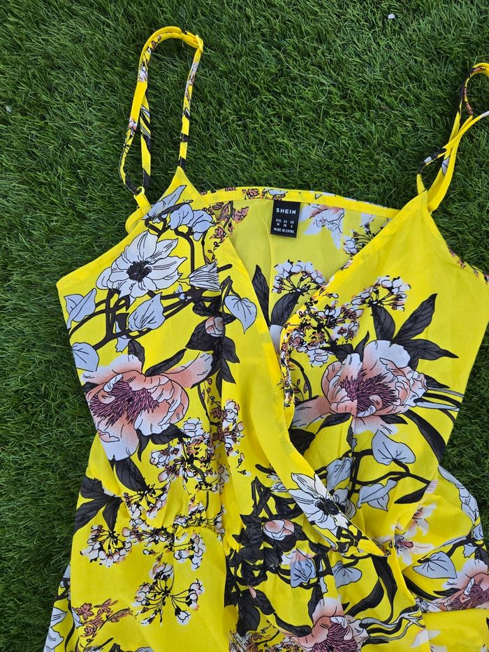 Robe longue femme été jaune taille 38 neuve - photo numéro 4