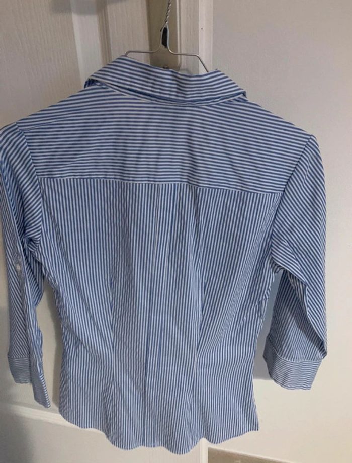 Chemise bleu et blanc rayée H&M taille xs - photo numéro 2