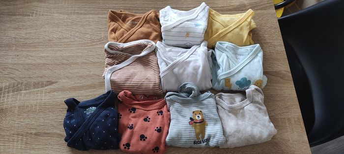 Lot 10 bodies manche longue 1 mois