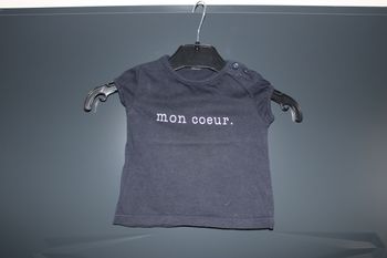 T-shirt manches courtes taille 3 mois 56-62 cm