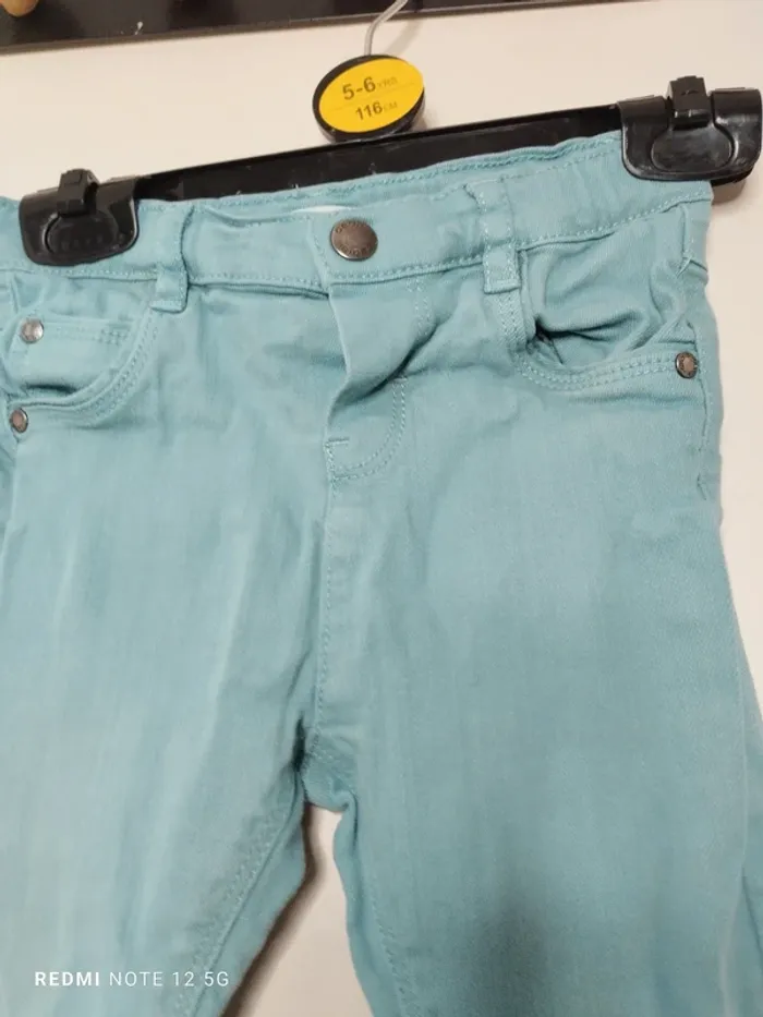 Jean turquoise taille 23 mois - photo numéro 4