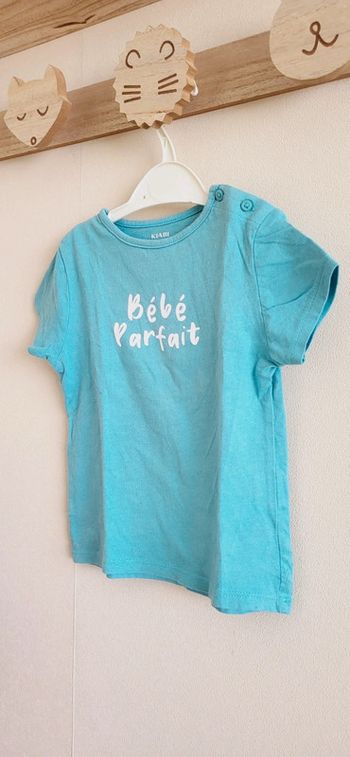 T-shirt bleu clair 24 mois kiabi