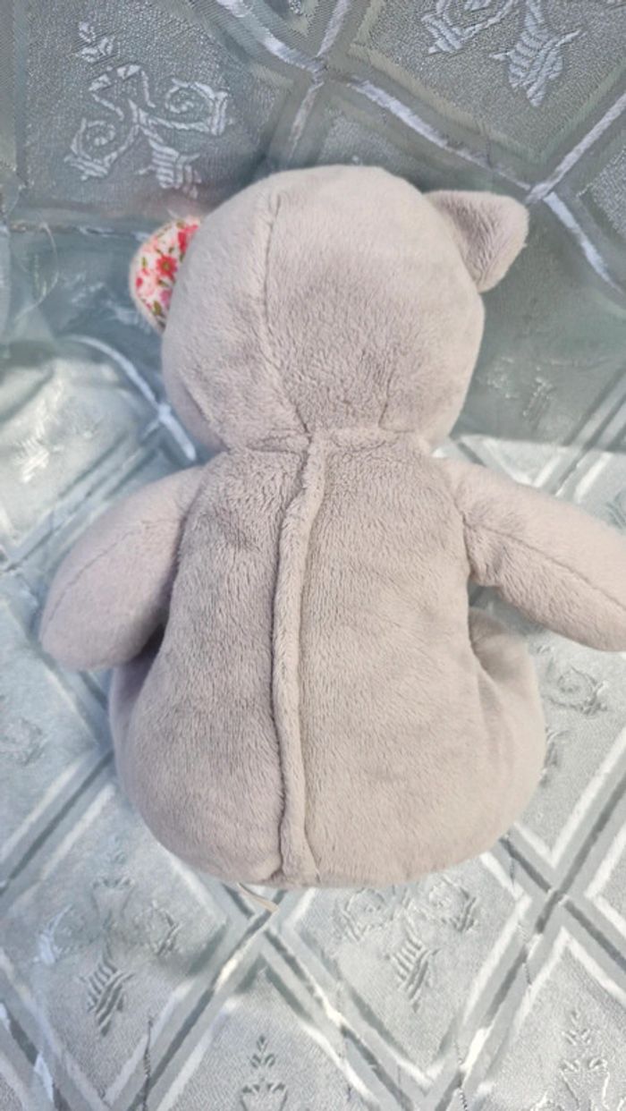 Ourson  Musti fleurs roses - photo numéro 2