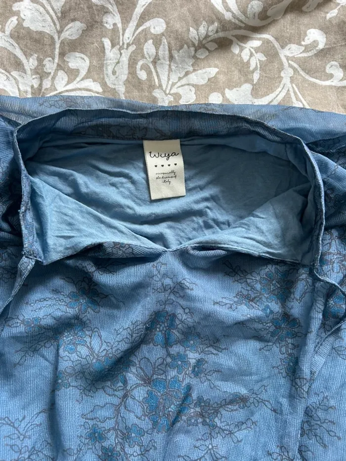 Robe longue bleu fleuri wiya - photo numéro 4