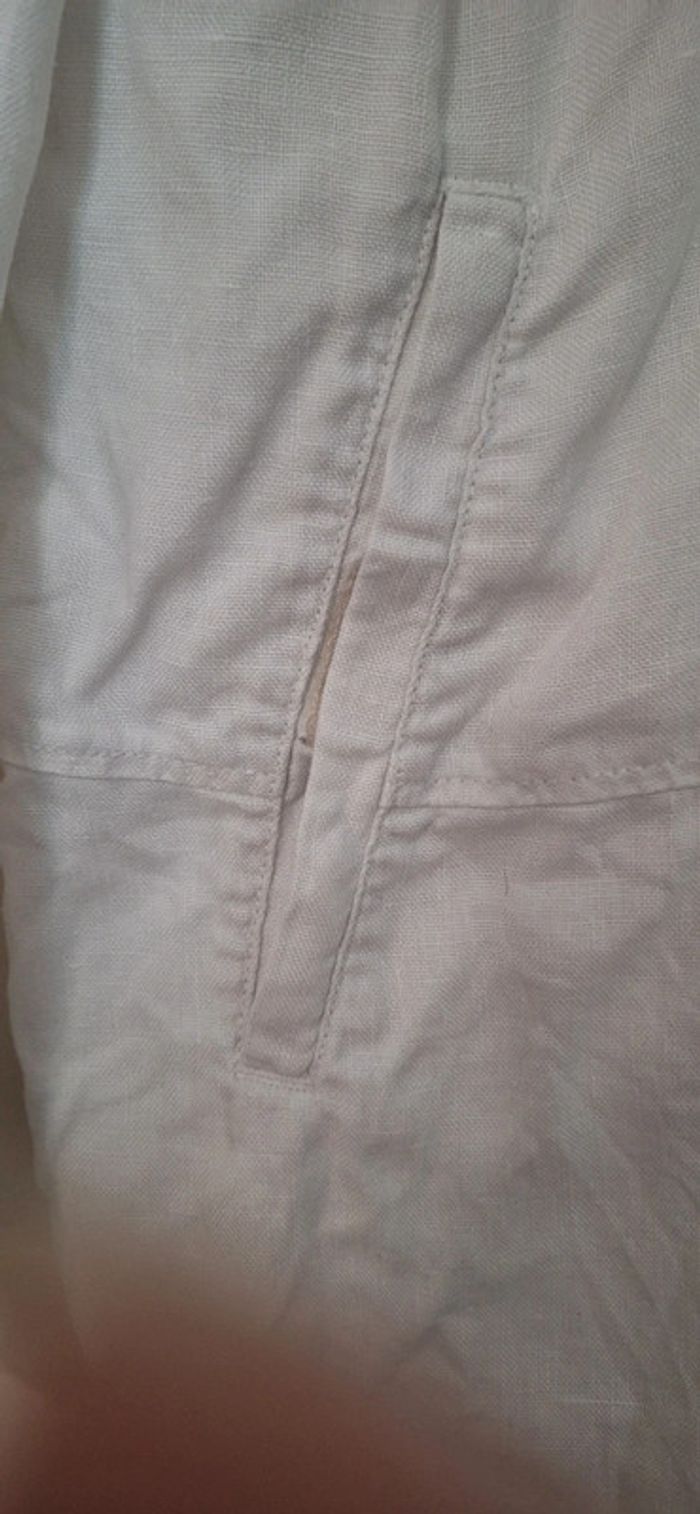 Chemise longue lin blanche 40 - photo numéro 4