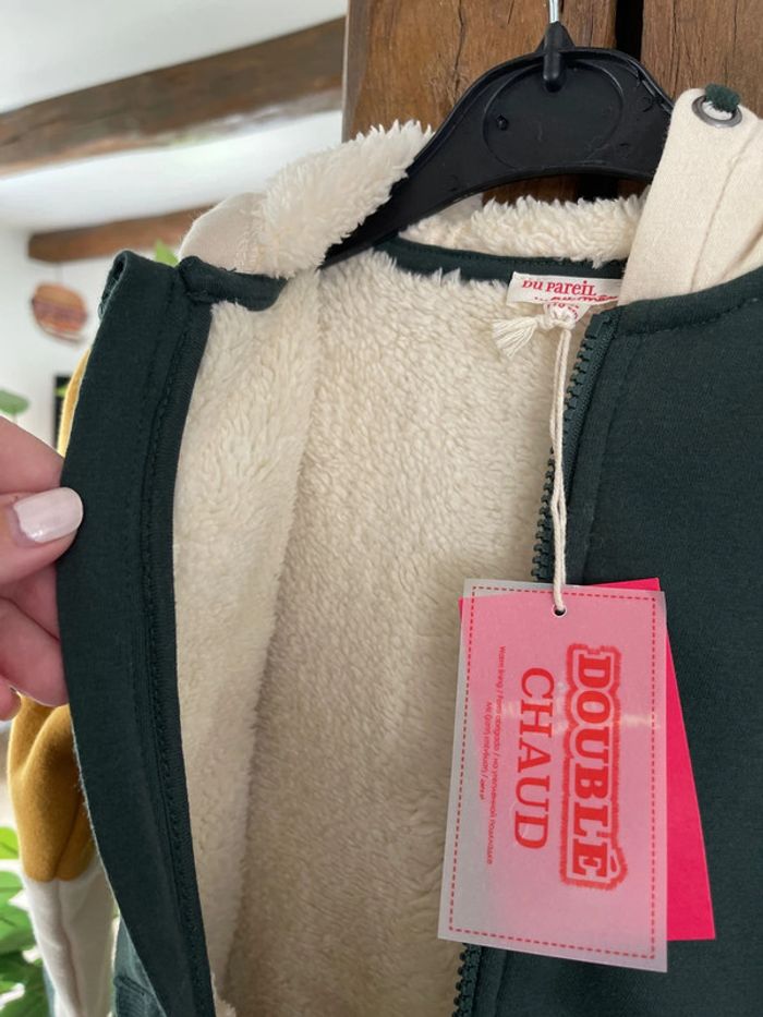 Veste chaude doublée douce intérieur DPAM 5 ans neuve - photo numéro 4