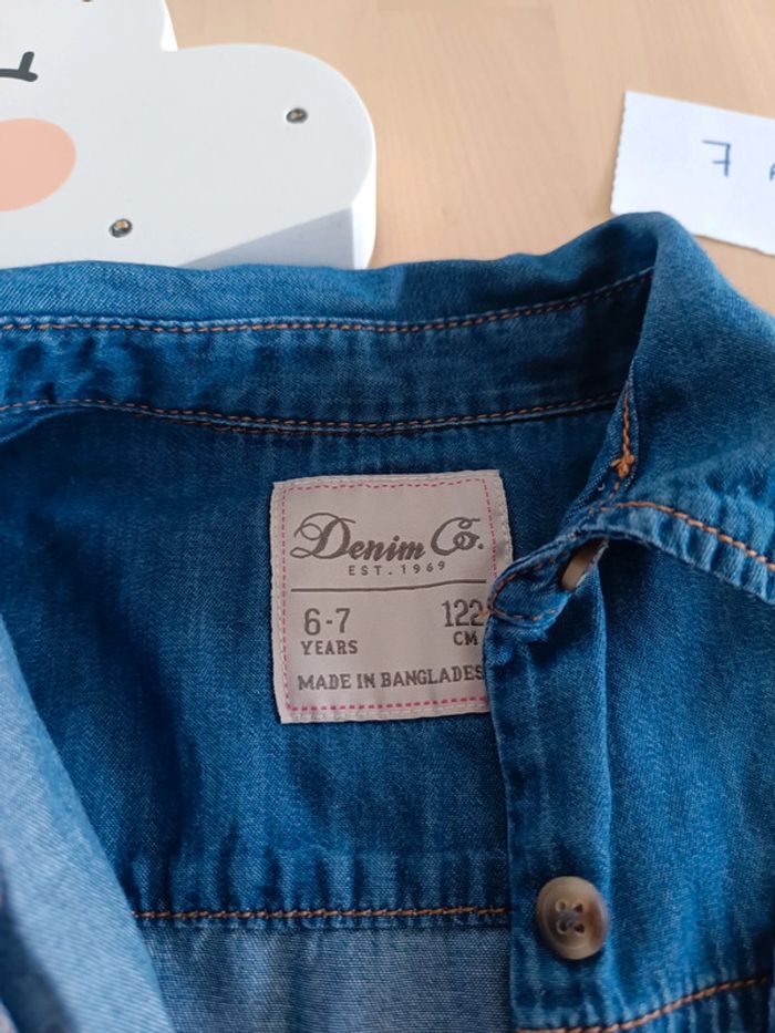 Robe chemise jean 7 ans - photo numéro 6